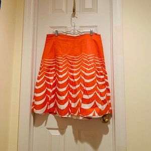 Boden orange skirt, Sz 12